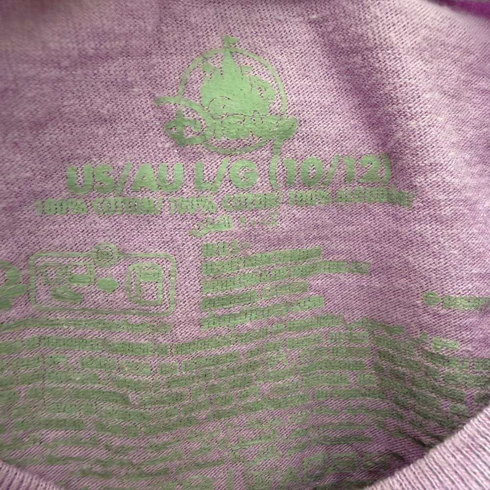 Disneyland Lavender Minnie Mouse and Daffy Duck Short Sleeve Shirt - Picture 5 of 5